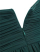Women Pleated Bridesmaid Dresses Elegant Ruched High-waisted Long Formal Wedding Party Dresses for 2018 Vestido Bridesmaid Dress