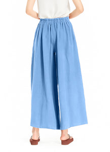 Melansay Casual Cotton Linen Harem Pants Loose Long Palazzo Wide Leg Trousers