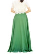 Women's Casual Sexy Chiffon Split High Waist Maxi Skirt With Pockets For Wedding Party Evening