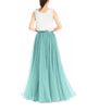Women's Wedding Party Floor Length Tutu Tulle Skirt High Waist Long Maxi Skirt Customize