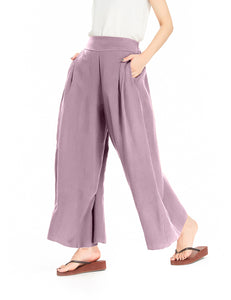 Melansay Casual Cotton Linen Harem Pants Loose Long Palazzo Wide Leg Trousers