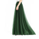 Women's Wedding Party Floor Length Tutu Tulle Skirt High Waist Long Maxi Skirt Customize