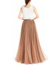 Women's Wedding Party Floor Length Tutu Tulle Skirt High Waist Long Maxi Skirt Customize