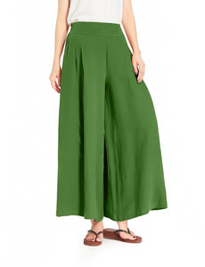 Melansay Casual Cotton Linen Harem Pants Loose Long Palazzo Wide Leg Trousers