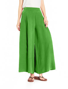 Melansay Casual Cotton Linen Harem Pants Loose Long Palazzo Wide Leg Trousers