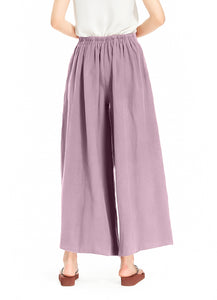 Melansay Casual Cotton Linen Harem Pants Loose Long Palazzo Wide Leg Trousers