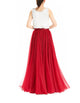Women's Wedding Party Floor Length Tutu Tulle Skirt High Waist Long Maxi Skirt Customize