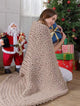 Chunky Knit Blanket Merino Wool Yarn Handmade Giant Throw For Bedroom Chair Sofa Home Decor