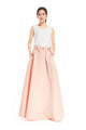Party Wedding Invitations Pink Nude Red Grey Fuchsia Wedding Long Skirt Pleated Full Maxi Skirt With Pockets
