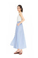 High Waisted Skirt / Summer Skirt / Stripe Skirt / Elegant Casual Skirt With Pockets