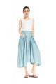 Casual Irregular Cotton Linen Skirts With Pockets