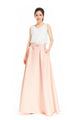 Party Wedding Invitations Pink Nude Red Grey Fuchsia Wedding Long Skirt Pleated Full Maxi Skirt With Pockets