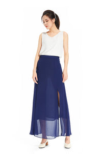 Sexy Split Skirt Long Skirt For Women With Pockets Party Wedding Invitations