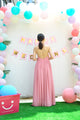 High Waist Maxi Skirt Chiffon Silk Skirts Beautiful Bow Tie Elastic Waist Summer Skirt Floor Length Long Skirt (037), #106
