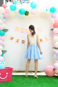Sky Tulle Skirt/Bridesmaid Skirt/Fluffy Tulle Skirt/Floor length Tutu Skirt For Women/Bridesmaids Outfits T320