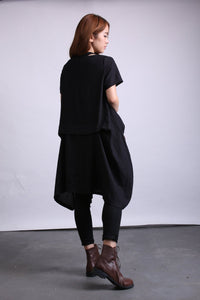 Comfortable linen tunic dress plus size shirt£¨80514£©