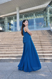 Chiffon Casual Long Dress Daily Maxi Event Dress (106), #14