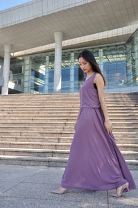 Chiffon Casual Long Dress Daily Maxi Event Dress (106), #70
